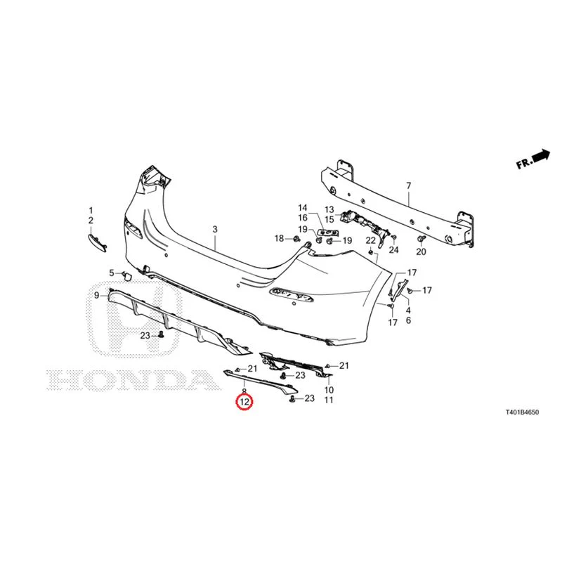 [NEW] JDM HONDA CIVIC FL1 2025 Rear Bumper GENUINE OEM - Image 21