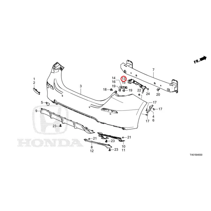 [NEW] JDM HONDA CIVIC FL1 2025 Rear Bumper GENUINE OEM - Image 22