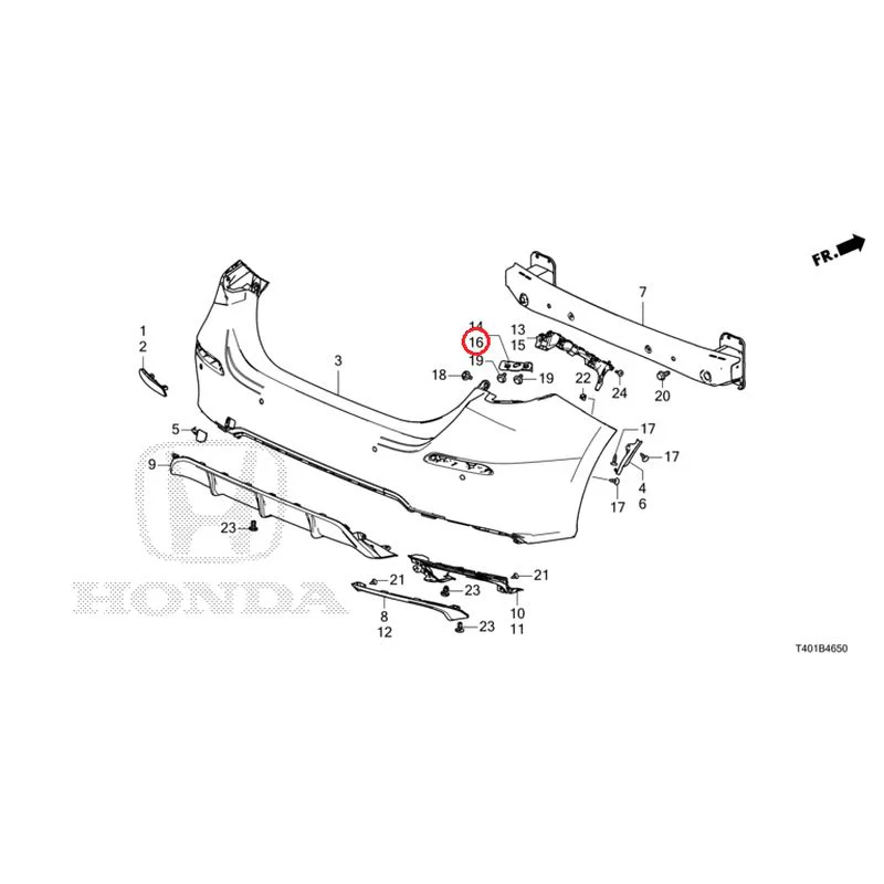 [NEW] JDM HONDA CIVIC FL1 2025 Rear Bumper GENUINE OEM - Image 25