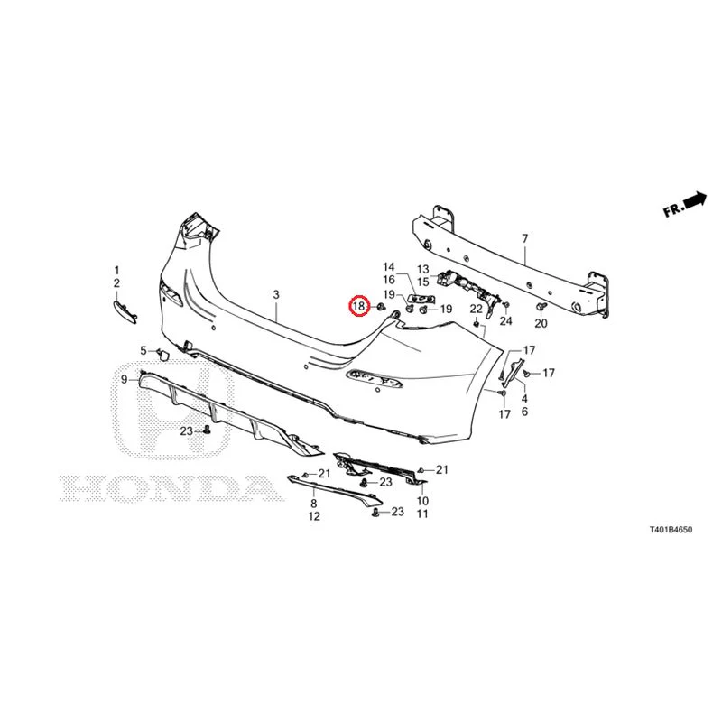 [NEW] JDM HONDA CIVIC FL1 2025 Rear Bumper GENUINE OEM - Image 27