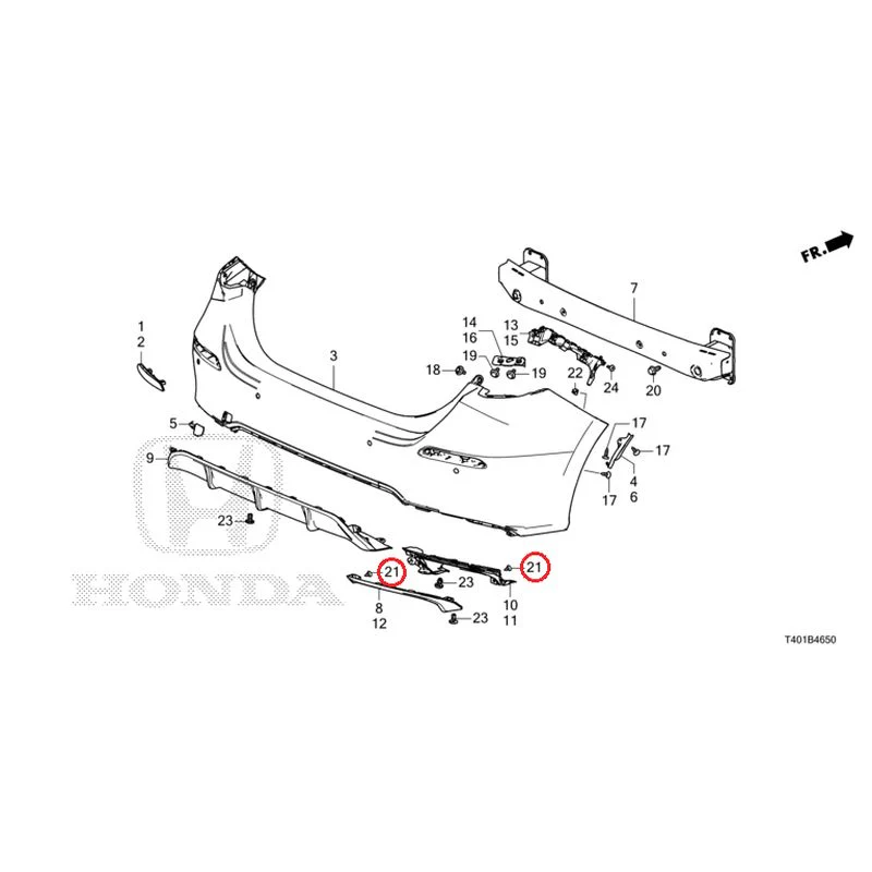 [NEW] JDM HONDA CIVIC FL1 2025 Rear Bumper GENUINE OEM - Image 30