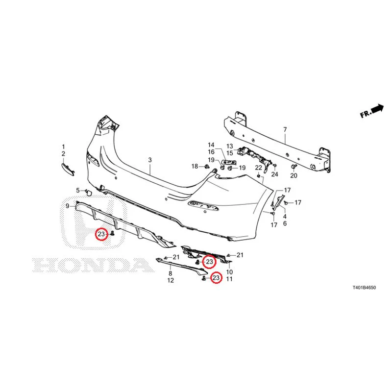 [NEW] JDM HONDA CIVIC FL1 2025 Rear Bumper GENUINE OEM - Image 32
