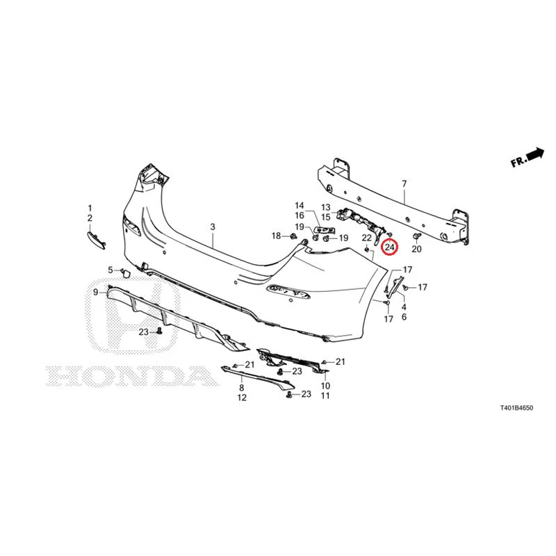 [NEW] JDM HONDA CIVIC FL1 2025 Rear Bumper GENUINE OEM - Image 33
