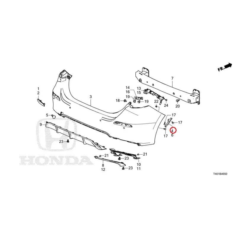 [NEW] JDM HONDA CIVIC FL1 2025 Rear Bumper GENUINE OEM - Image 9