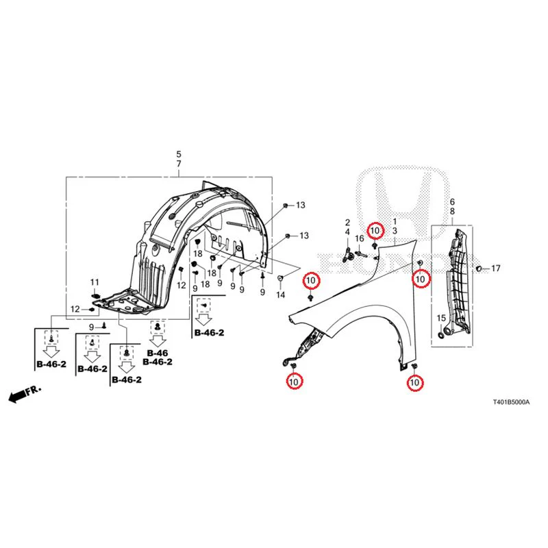 [NEW] JDM HONDA CIVIC FL1 2025 Front Fenders GENUINE OEM - Image 11