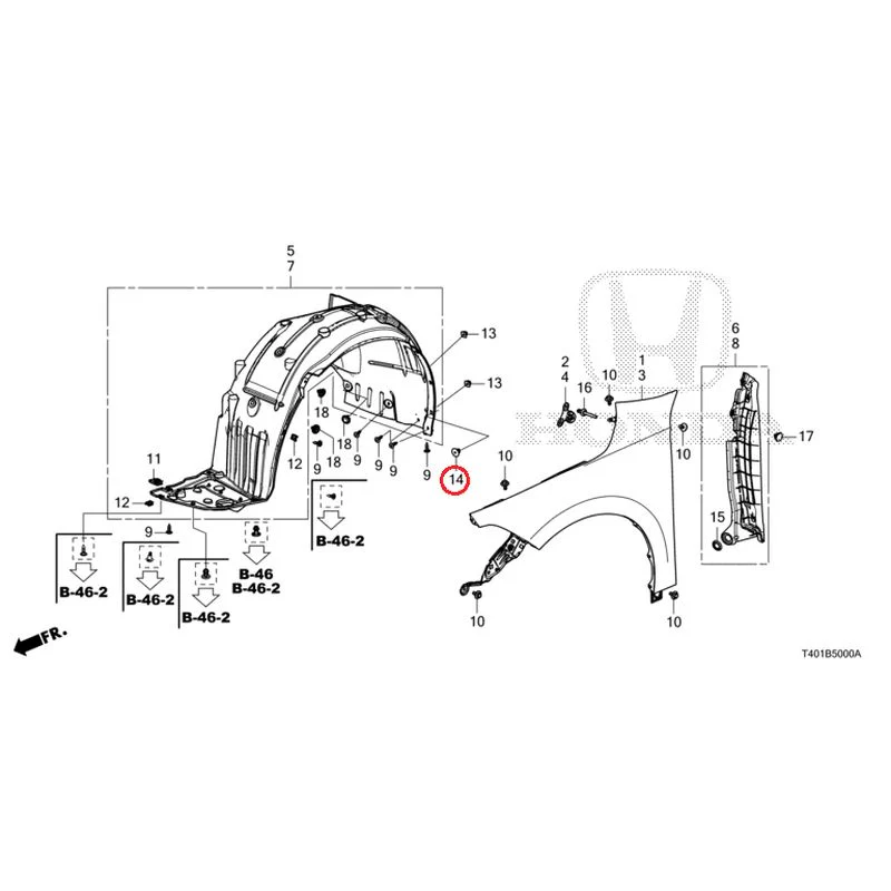 [NEW] JDM HONDA CIVIC FL1 2025 Front Fenders GENUINE OEM - Image 15
