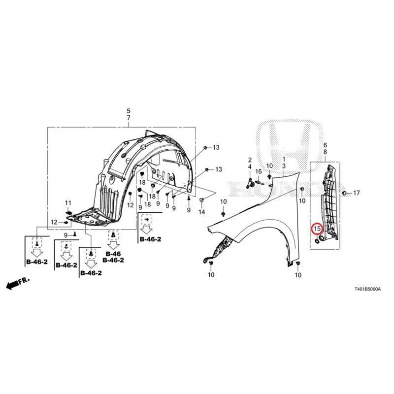 [NEW] JDM HONDA CIVIC FL1 2025 Front Fenders GENUINE OEM - Image 16