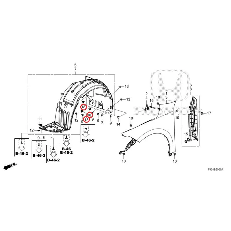 [NEW] JDM HONDA CIVIC FL1 2025 Front Fenders GENUINE OEM - Image 19