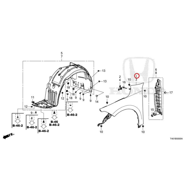 [NEW] JDM HONDA CIVIC FL1 2025 Front Fenders GENUINE OEM - Image 2
