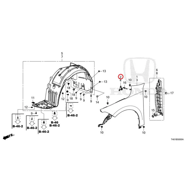 [NEW] JDM HONDA CIVIC FL1 2025 Front Fenders GENUINE OEM - Image 3
