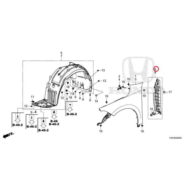 [NEW] JDM HONDA CIVIC FL1 2025 Front Fenders GENUINE OEM - Image 7