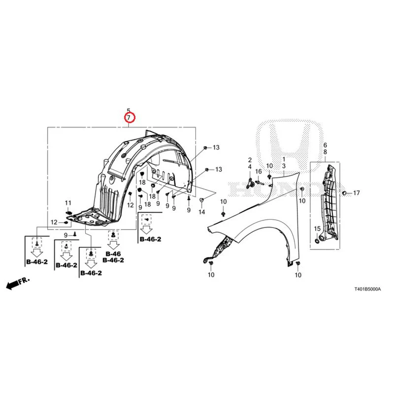 [NEW] JDM HONDA CIVIC FL1 2025 Front Fenders GENUINE OEM - Image 8