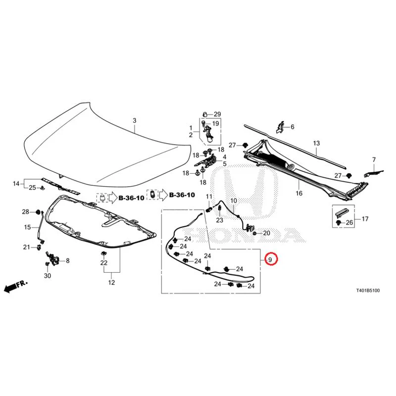[NEW] JDM HONDA CIVIC FL1 2025 Hood GENUINE OEM - Image 10
