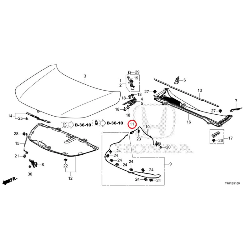 [NEW] JDM HONDA CIVIC FL1 2025 Hood GENUINE OEM - Image 12