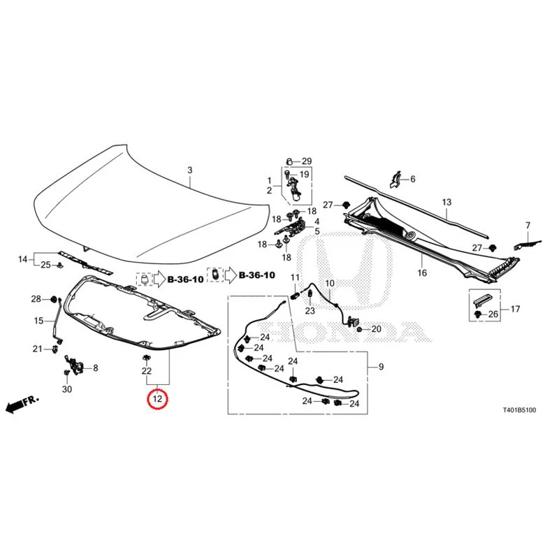 [NEW] JDM HONDA CIVIC FL1 2025 Hood GENUINE OEM - Image 13