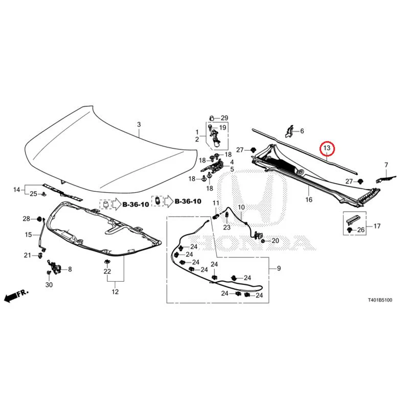 [NEW] JDM HONDA CIVIC FL1 2025 Hood GENUINE OEM - Image 14