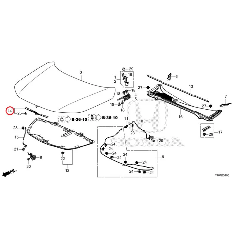 [NEW] JDM HONDA CIVIC FL1 2025 Hood GENUINE OEM - Image 15