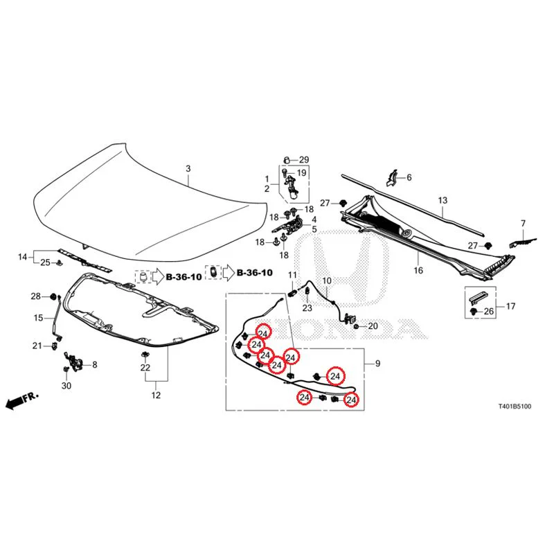 [NEW] JDM HONDA CIVIC FL1 2025 Hood GENUINE OEM - Image 25