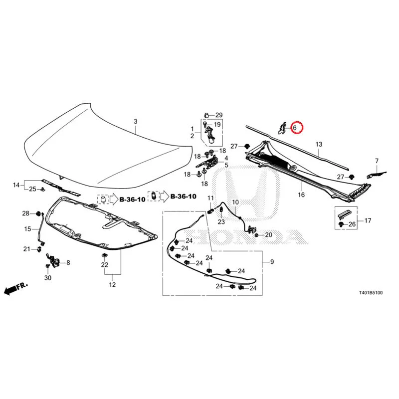[NEW] JDM HONDA CIVIC FL1 2025 Hood GENUINE OEM - Image 7