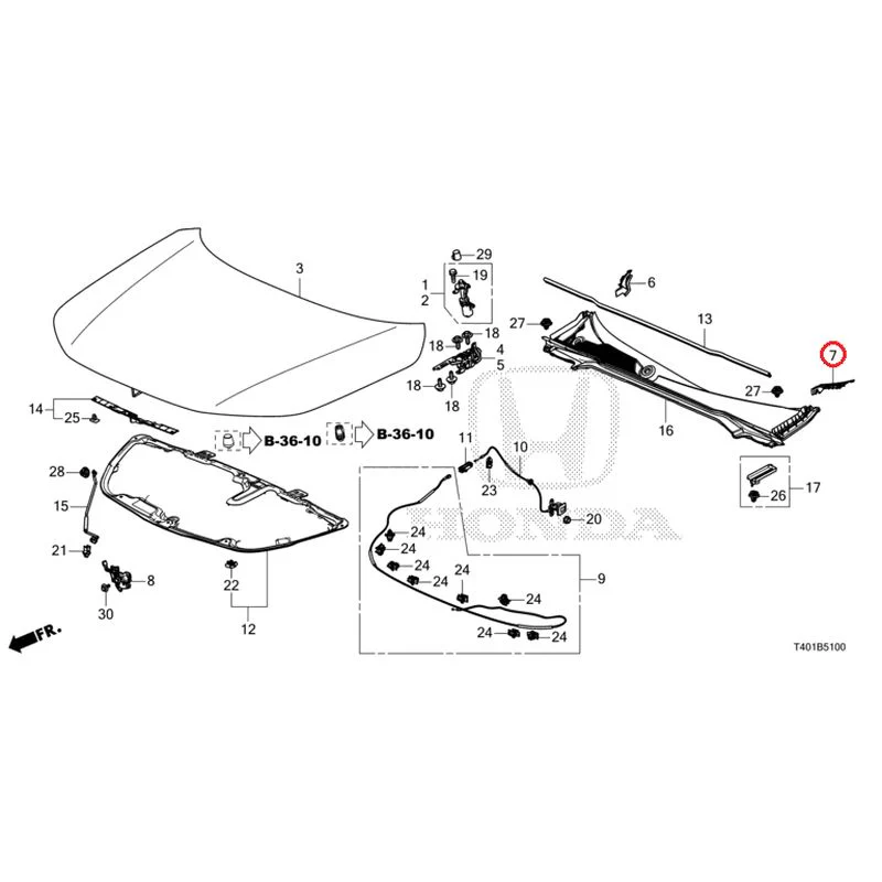 [NEW] JDM HONDA CIVIC FL1 2025 Hood GENUINE OEM - Image 8