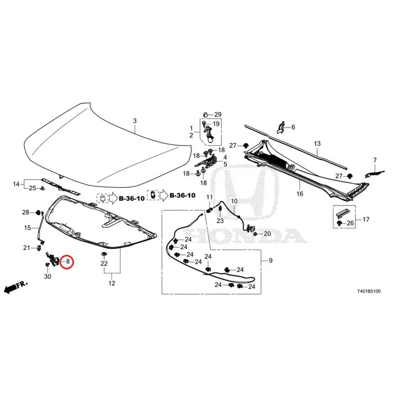 [NEW] JDM HONDA CIVIC FL1 2025 Hood GENUINE OEM - Image 9