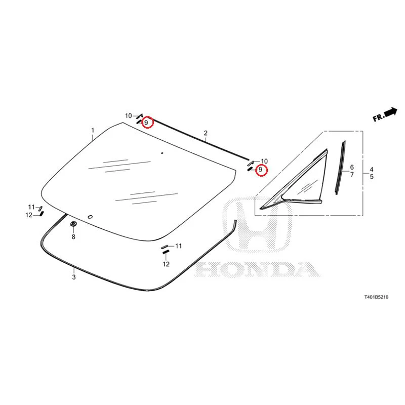 [NEW] JDM HONDA CIVIC FL1 2025 Rear Windshield Glass/Quarter Glass GENUINE OEM - Image 10