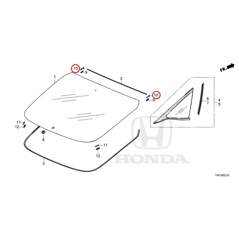 [NEW] JDM HONDA CIVIC FL1 2025 Rear Windshield Glass/Quarter Glass GENUINE OEM - Image 11