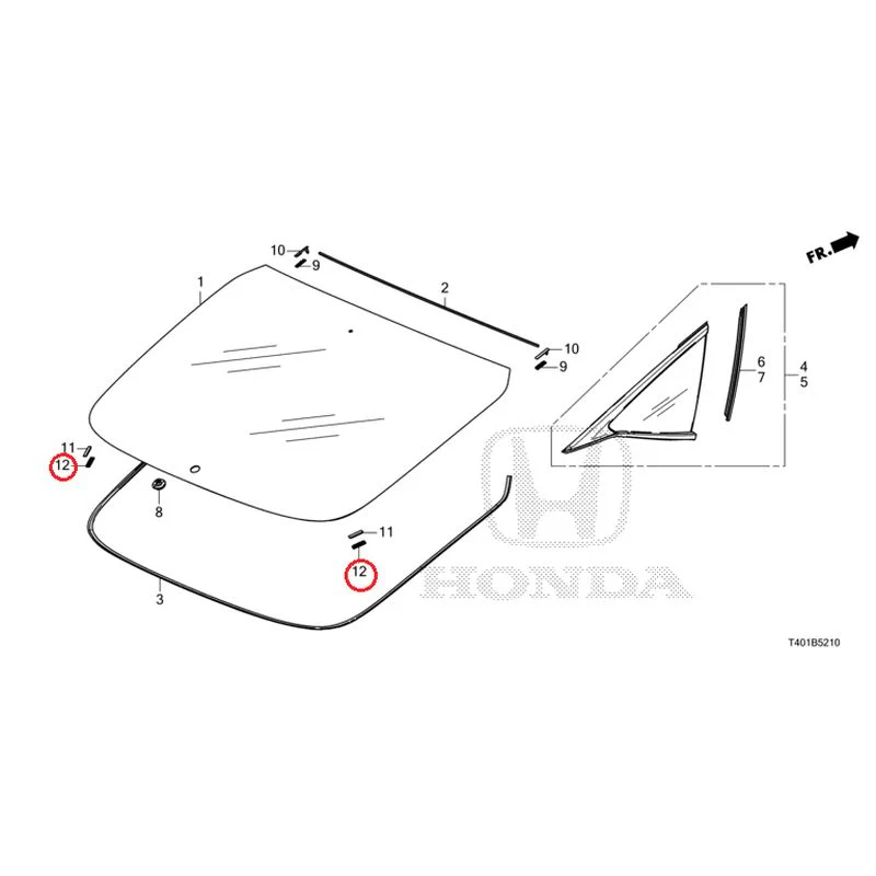 [NEW] JDM HONDA CIVIC FL1 2025 Rear Windshield Glass/Quarter Glass GENUINE OEM - Image 13
