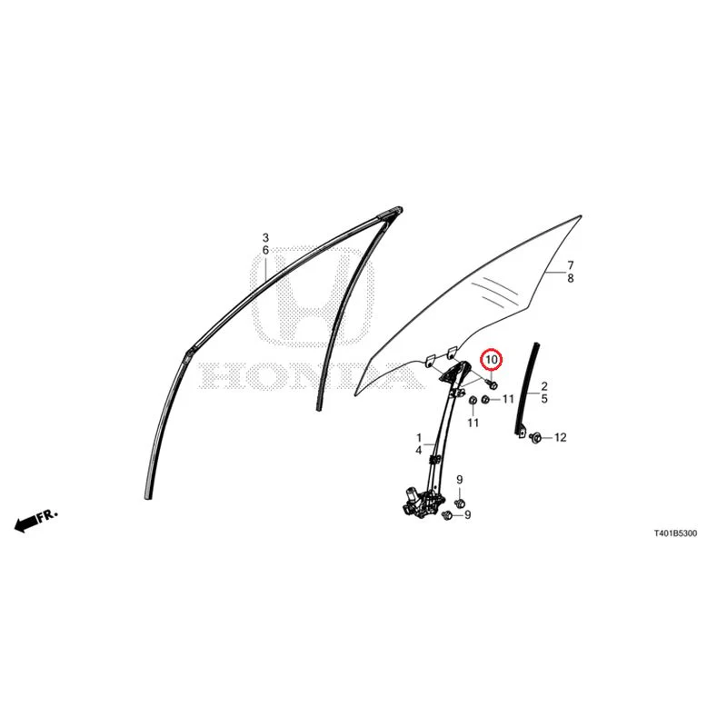 [NEW] JDM HONDA CIVIC FL1 2025 Front Door Glass/Door Regulator GENUINE OEM - Image 11