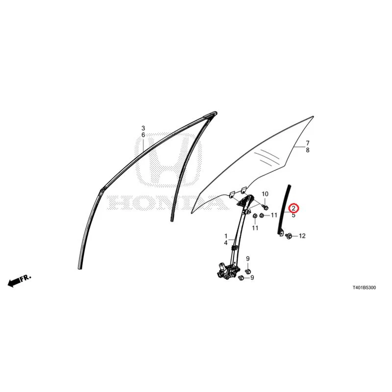 [NEW] JDM HONDA CIVIC FL1 2025 Front Door Glass/Door Regulator GENUINE OEM - Image 3