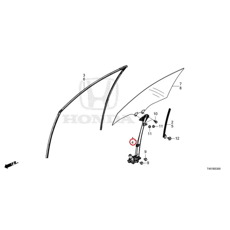 [NEW] JDM HONDA CIVIC FL1 2025 Front Door Glass/Door Regulator GENUINE OEM - Image 5
