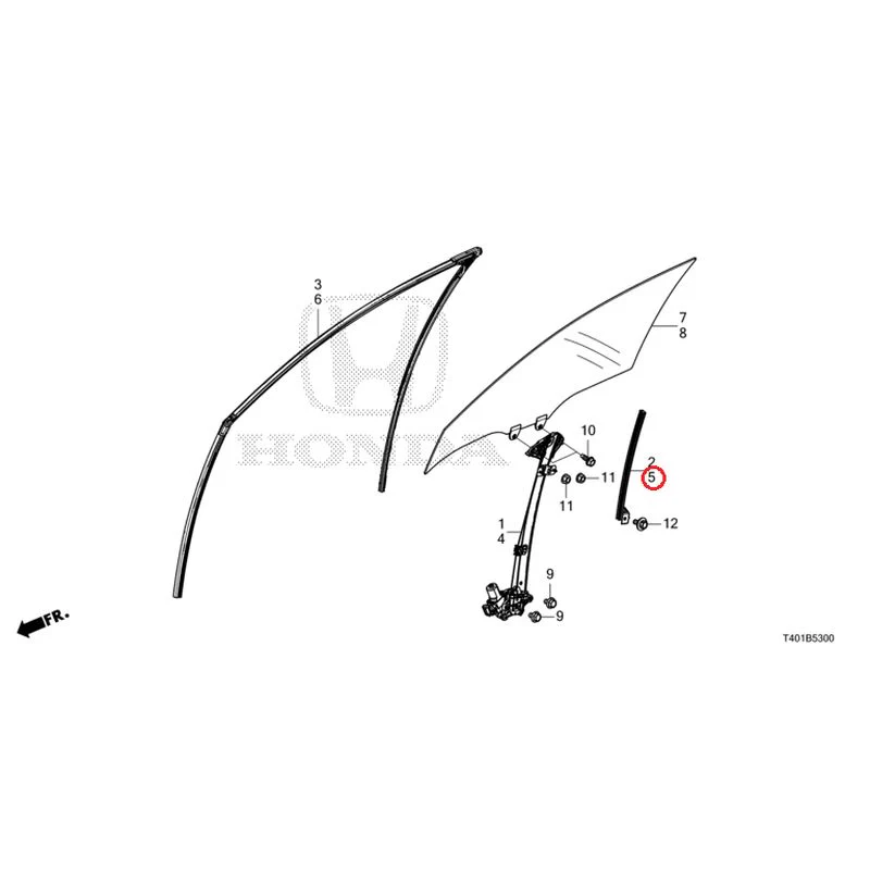 [NEW] JDM HONDA CIVIC FL1 2025 Front Door Glass/Door Regulator GENUINE OEM - Image 6