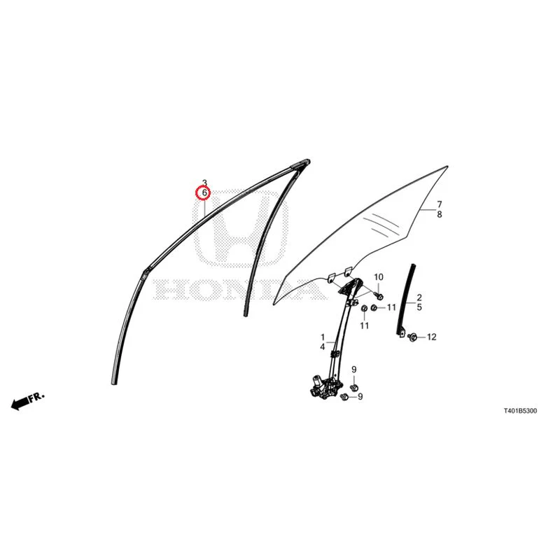 [NEW] JDM HONDA CIVIC FL1 2025 Front Door Glass/Door Regulator GENUINE OEM - Image 7