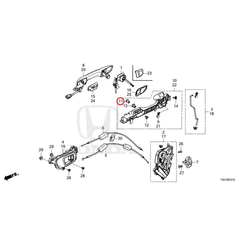 [NEW] JDM HONDA CIVIC FL1 2025 Front Door Locks/Outer Handles GENUINE OEM - Image 16