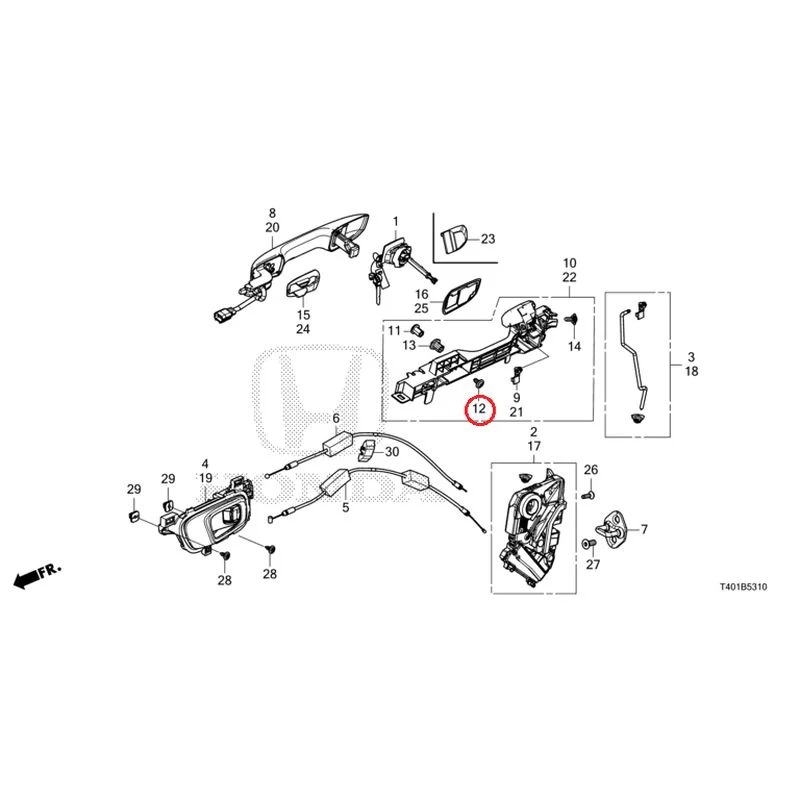 [NEW] JDM HONDA CIVIC FL1 2025 Front Door Locks/Outer Handles GENUINE OEM - Image 17