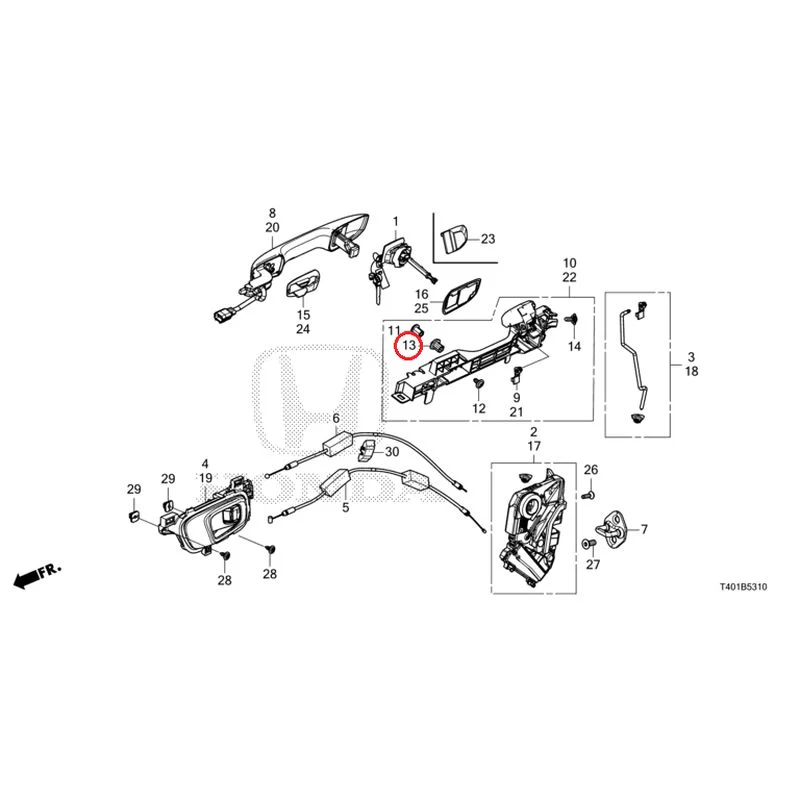 [NEW] JDM HONDA CIVIC FL1 2025 Front Door Locks/Outer Handles GENUINE OEM - Image 18