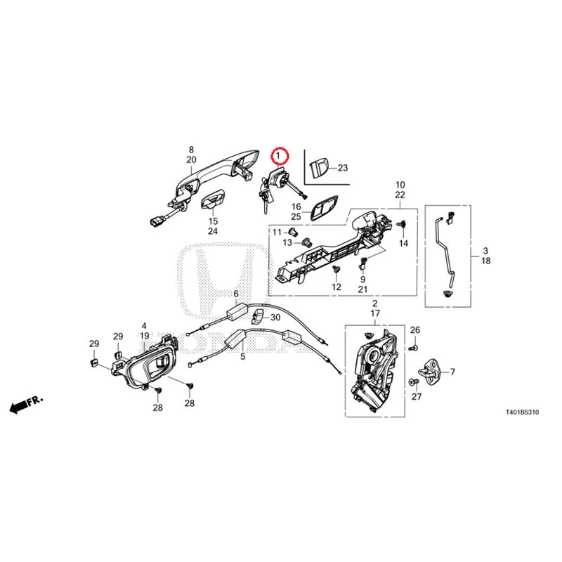 [NEW] JDM HONDA CIVIC FL1 2025 Front Door Locks/Outer Handles GENUINE OEM - Image 2