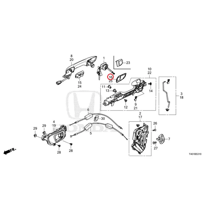 [NEW] JDM HONDA CIVIC FL1 2025 Front Door Locks/Outer Handles GENUINE OEM - Image 21