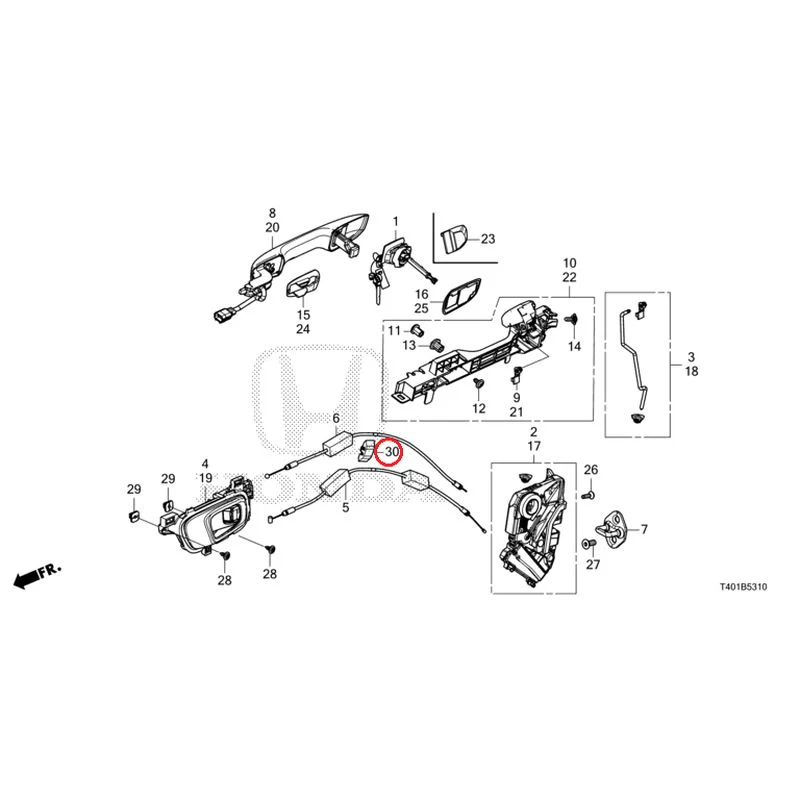 [NEW] JDM HONDA CIVIC FL1 2025 Front Door Locks/Outer Handles GENUINE OEM - Image 39