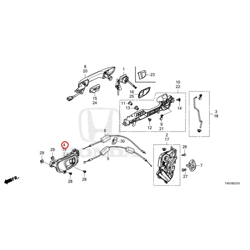 [NEW] JDM HONDA CIVIC FL1 2025 Front Door Locks/Outer Handles GENUINE OEM - Image 5