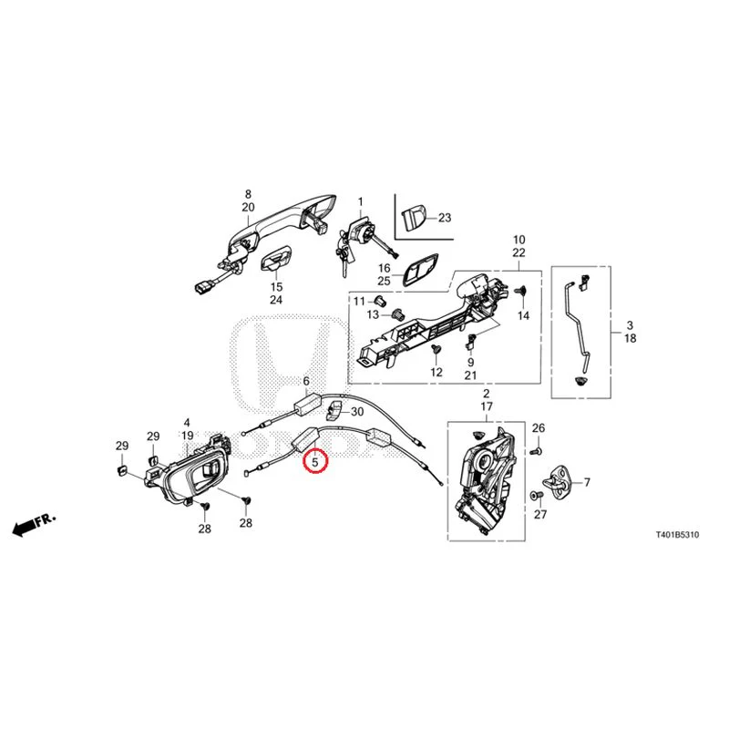 [NEW] JDM HONDA CIVIC FL1 2025 Front Door Locks/Outer Handles GENUINE OEM - Image 6