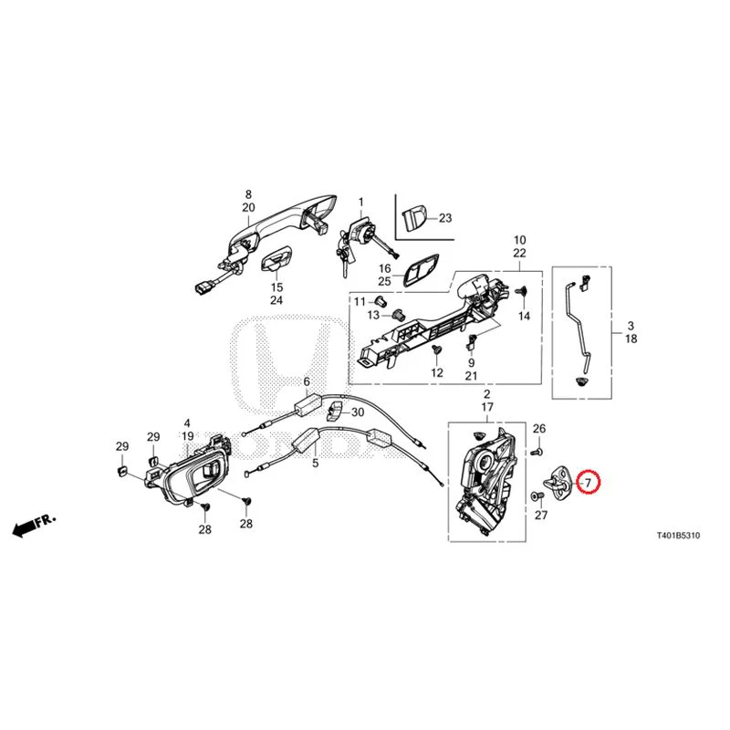 [NEW] JDM HONDA CIVIC FL1 2025 Front Door Locks/Outer Handles GENUINE OEM - Image 8