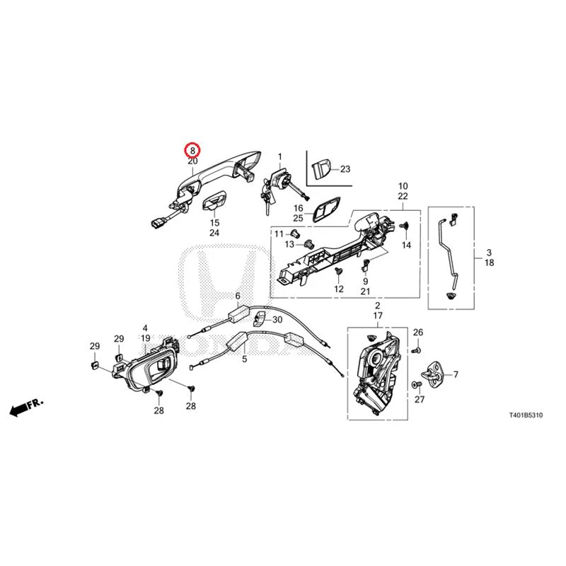 [NEW] JDM HONDA CIVIC FL1 2025 Front Door Locks/Outer Handles GENUINE OEM - Image 9