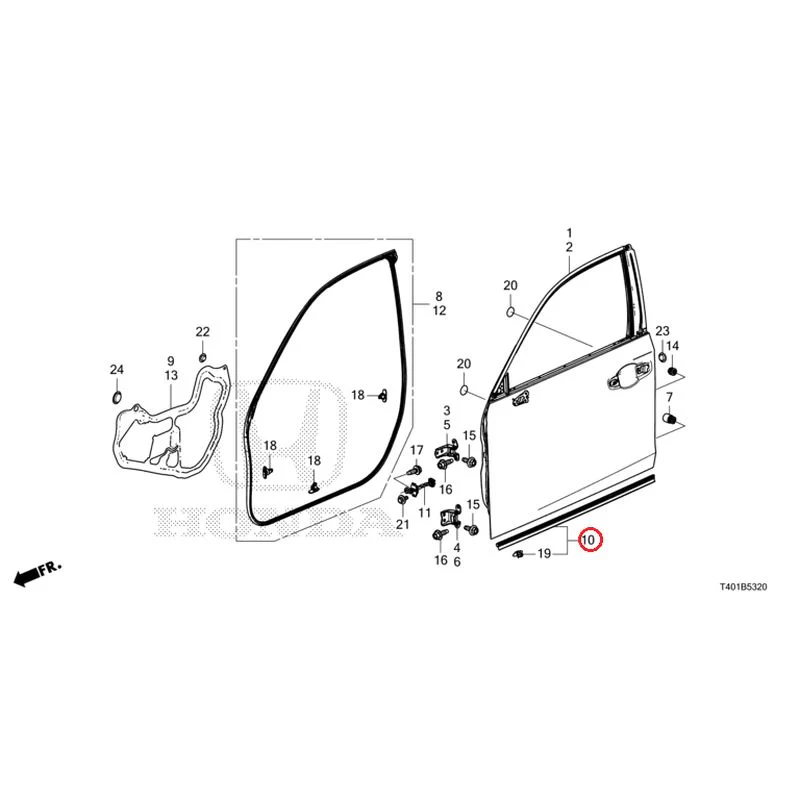 [NEW] JDM HONDA CIVIC FL1 2025 Front Door Panel GENUINE OEM - Image 11