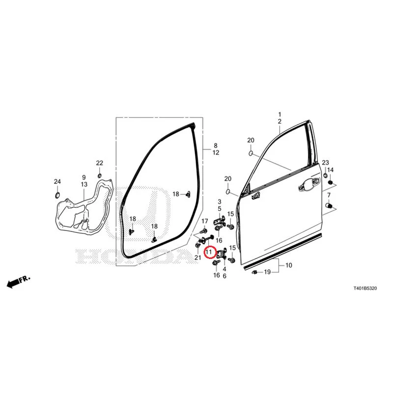 [NEW] JDM HONDA CIVIC FL1 2025 Front Door Panel GENUINE OEM - Image 12