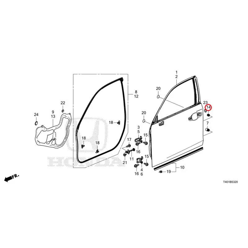 [NEW] JDM HONDA CIVIC FL1 2025 Front Door Panel GENUINE OEM - Image 15