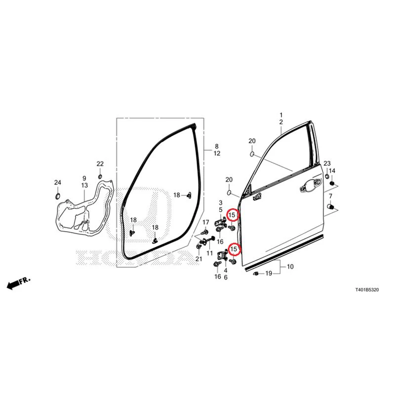 [NEW] JDM HONDA CIVIC FL1 2025 Front Door Panel GENUINE OEM - Image 16