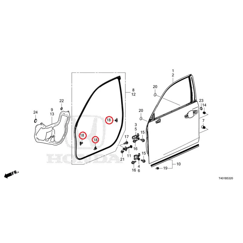 [NEW] JDM HONDA CIVIC FL1 2025 Front Door Panel GENUINE OEM - Image 20