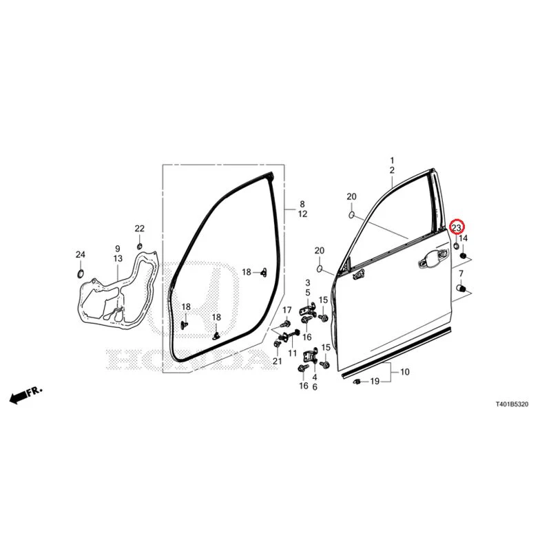 [NEW] JDM HONDA CIVIC FL1 2025 Front Door Panel GENUINE OEM - Image 25