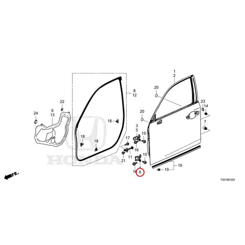 [NEW] JDM HONDA CIVIC FL1 2025 Front Door Panel GENUINE OEM - Image 7